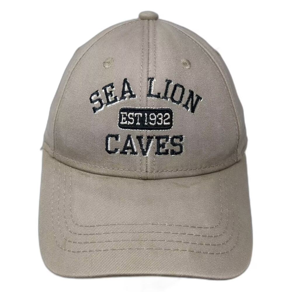 Drift Creek Outdoors Sea Lion Caves Baseball Cap Beige Strapback OS Hat Cotton